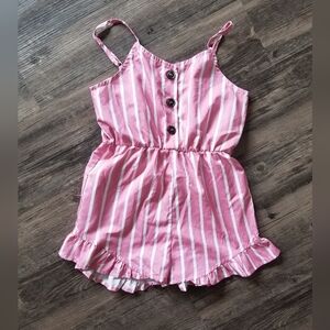🍂 Shein Striped Ruffle Romper